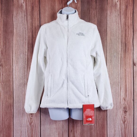 NWT The North Face Osito Jacket Womens Size Small TNF White Fleece Full ZIp Soft - Picture 1 of 15